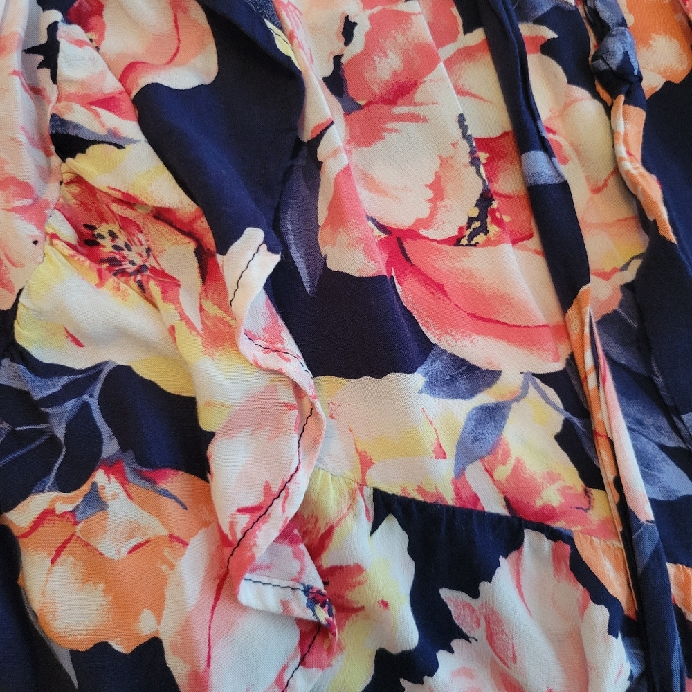 Old Navy Ruffled Midi Wrap Dress - Picture 11 of 11